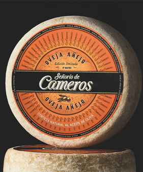 etiqueta queso añejo