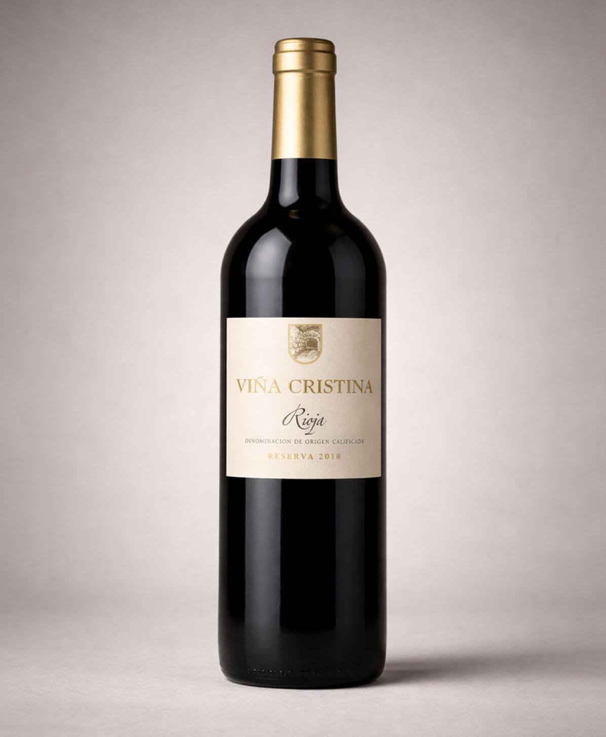 Etiquetas Viña Cristina reserva impresa por Viela Artes Gráficas para Bodegas Terete