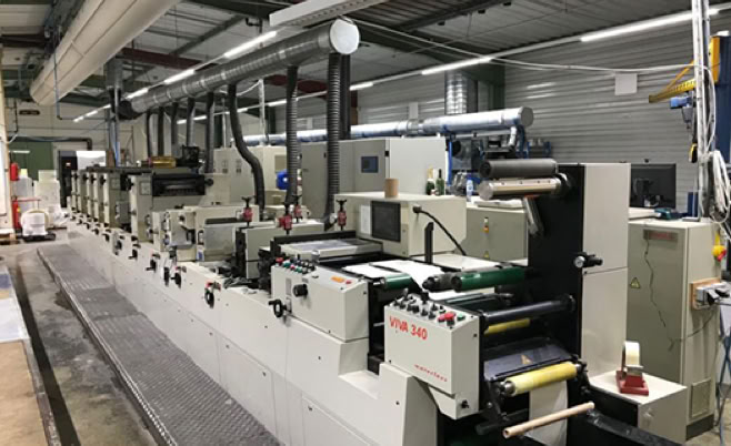 máquina de impresión de etiquetas en bobina
