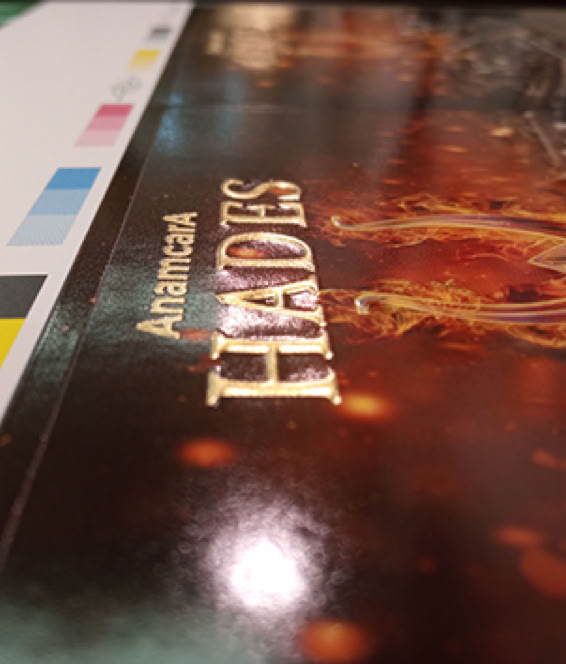 estampaciones, troquelados, serigrafías, relieves, laminados.