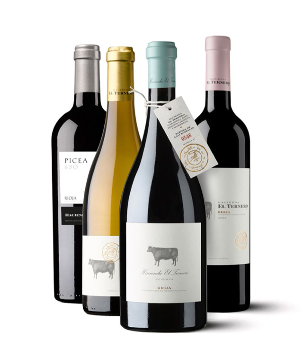 Etiquetas impresas para Bodegas El Ternero por Viela Artes Gráficas.