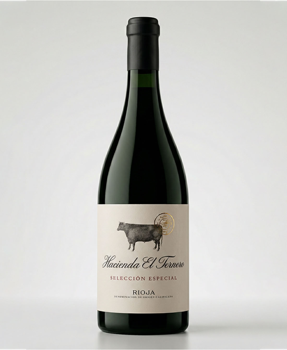 Etiquetas Hacienda el Ternero selección impresa para Bodegas El Ternero por Viela Artes Gráficas