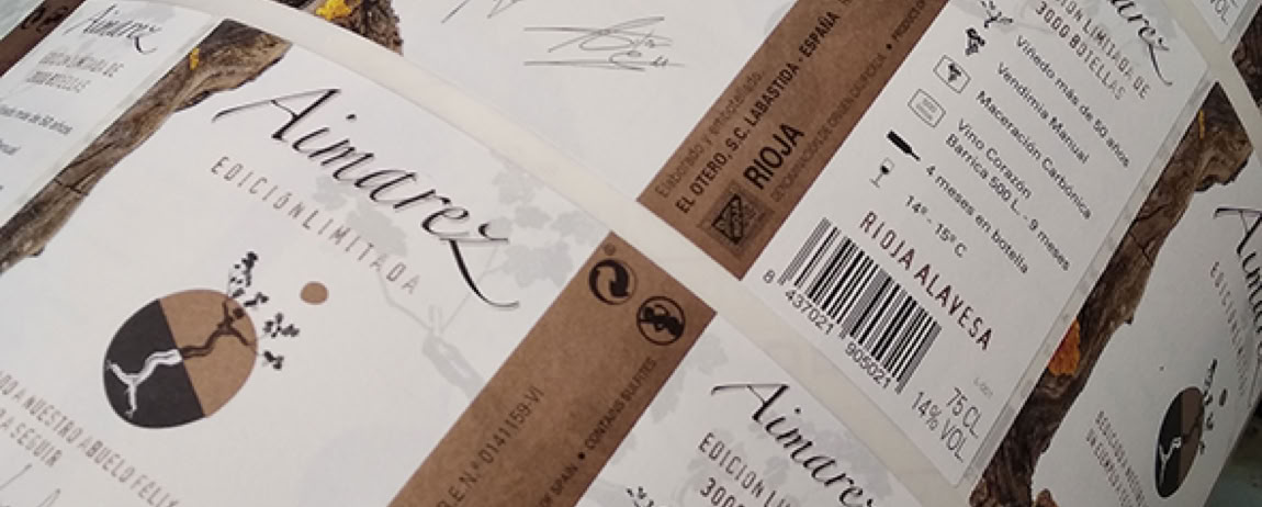 etiquetas bobina vino etiquetas bobina aimarez
